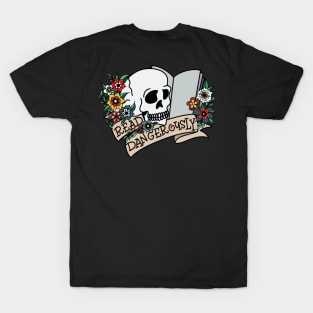 Reading Skull Tattoo T-Shirt